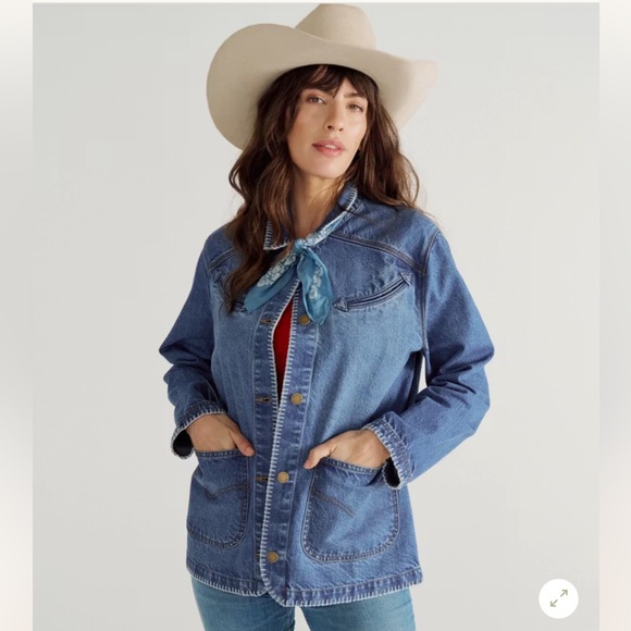 Tecovas • NWOT Women's Denim Chore Jacket • Size Small - Picture 2 of 15